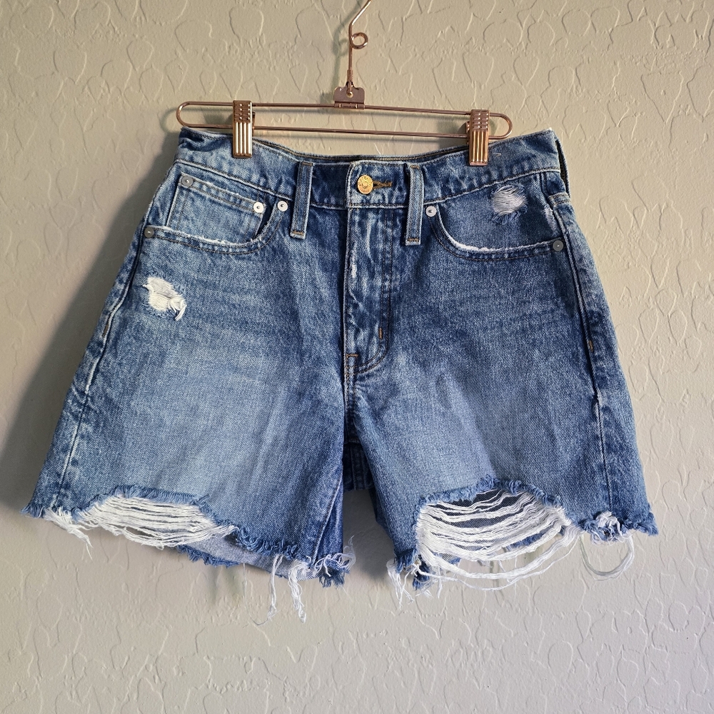 Madewell Relaxed Mid-length Denim Shorts Size‎ 23